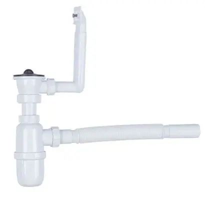 
Sink Siphon with Overflow Flexible Outlet 32mm (YP053) 