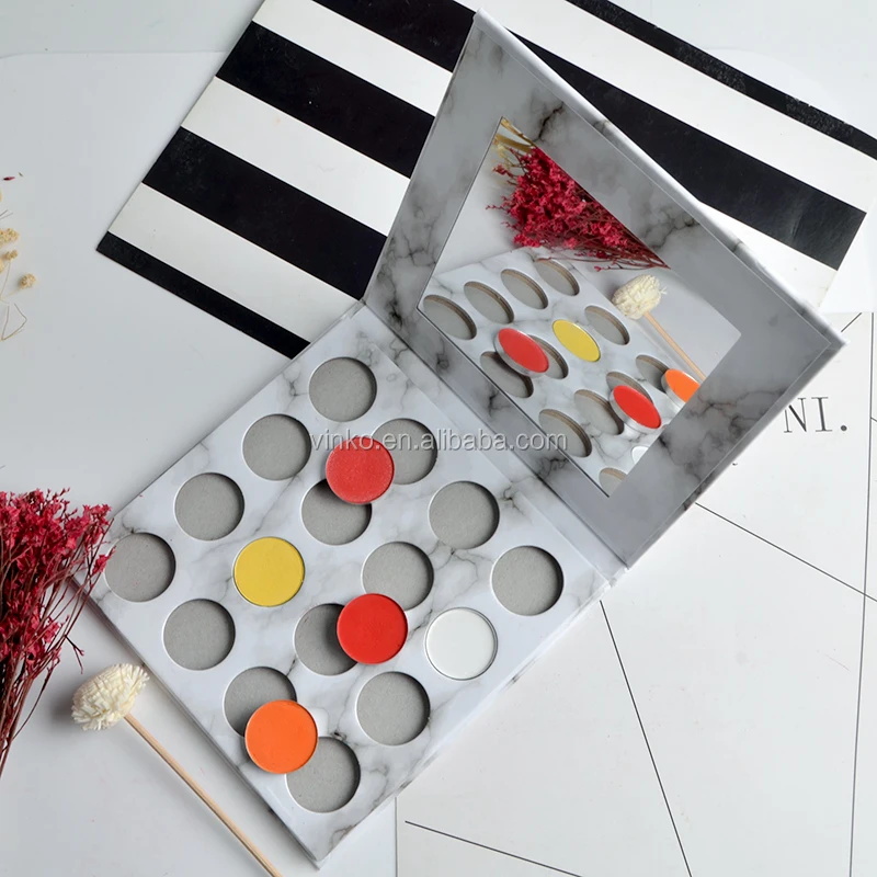 Custom Empty Eyeshadow Palette No logo Cardboard Eyeshadow Palette Packaging
