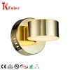 Hotel bed side small simple acrylic interior metal iron gold up and down lighting LED wall lamp