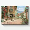 European Tranquil Village Street View Art Oil Painting On Canvas Roll