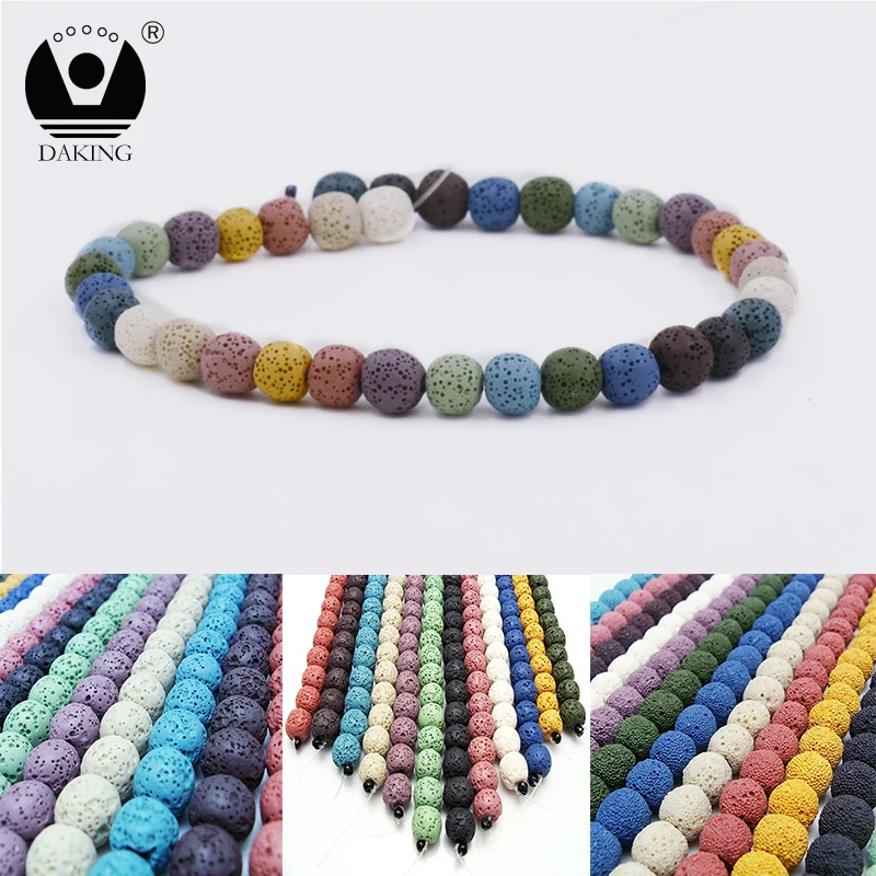 Make Eye-catching Jewelry Using Unique Wholesale lava stone beads 