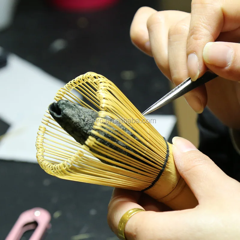 Durable Long Handle Japan Matcha Whisk Bamboo Chasen For Coffee Cup