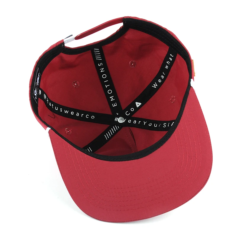 5 Panel Rope Unstructured Snapback Hat Cotton Embroidery Snapback Caps Custom Logo Buy