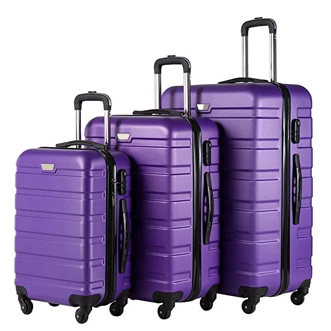 Alibaba Abs Pc Trolley Luggage Bag Factory Fashion Hard Shell Suitcase