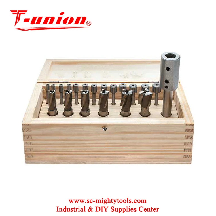 21pcs Interchangeable Pilot Counterbore High Speed Steel Counterbore
