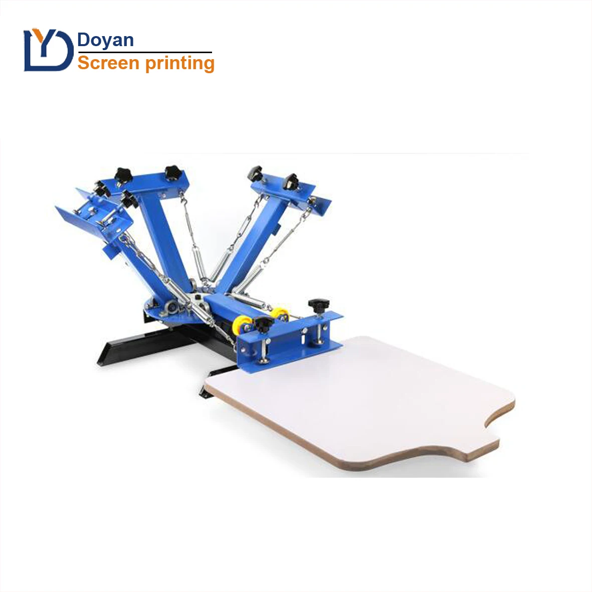4 color 1 station screen printing machine