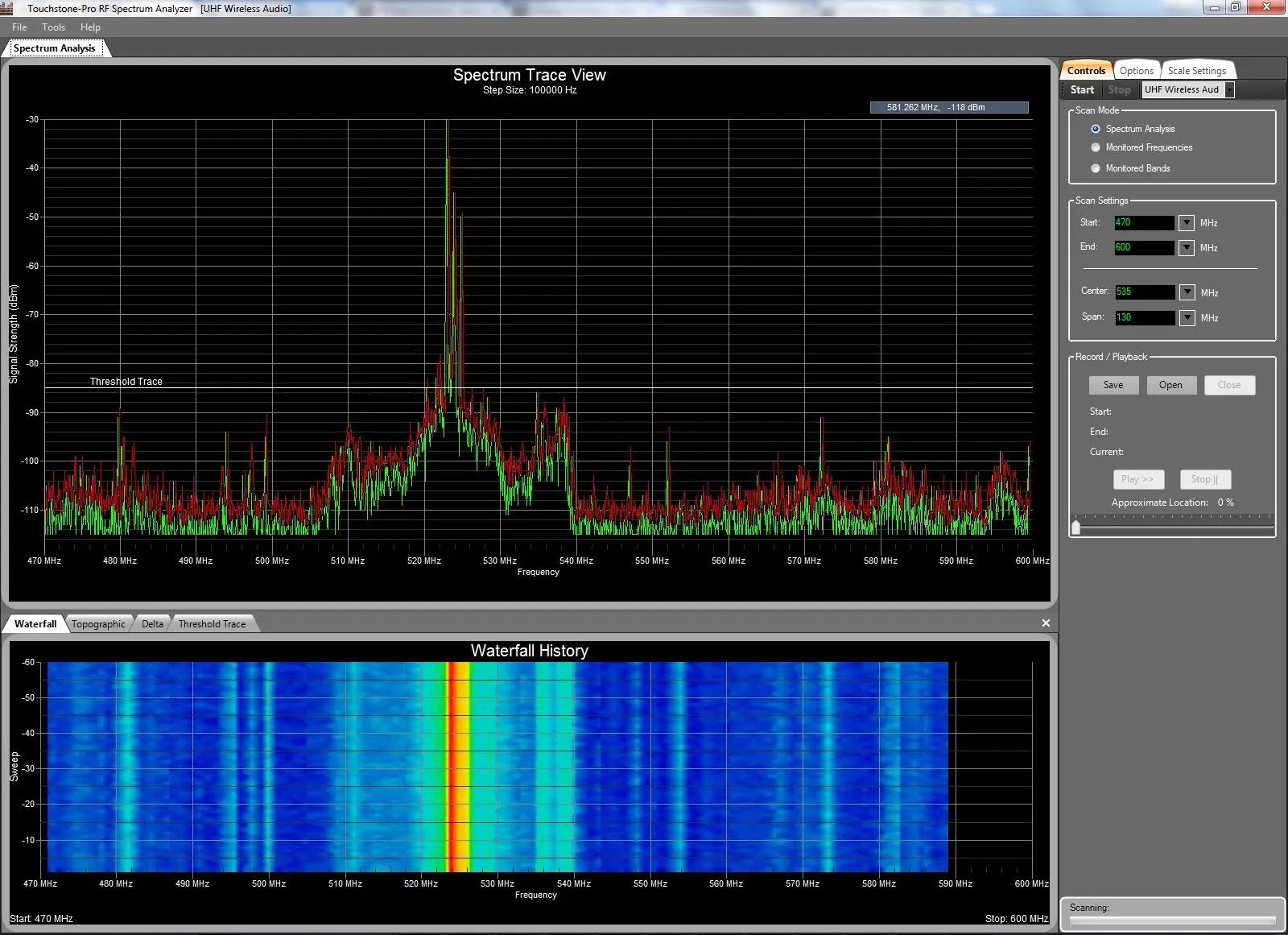 truerta audio spectrum analyzer software