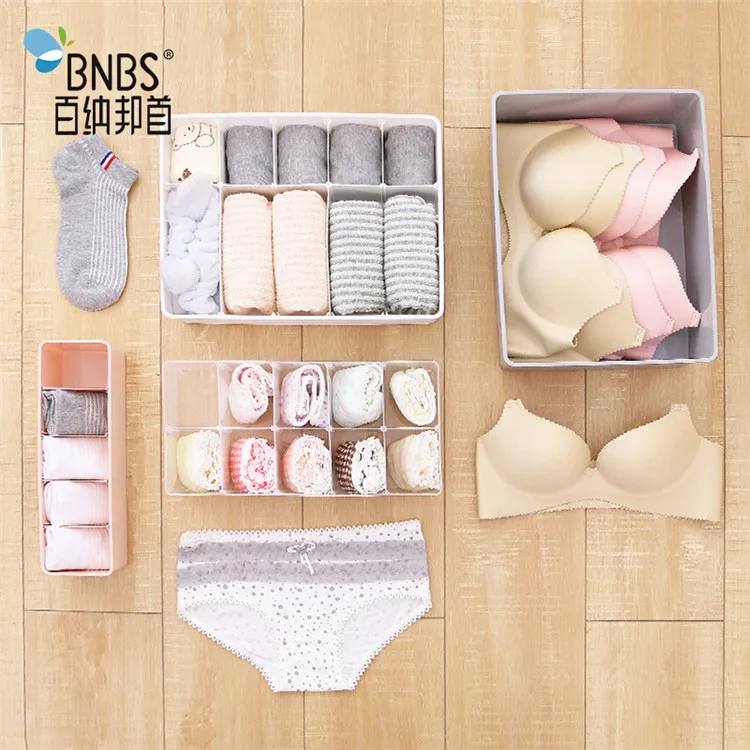 Plastic Socks Underwear Organizers Dividers Drawer Organizers Box For