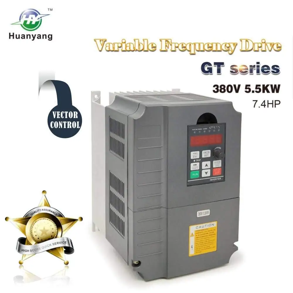 5.5KW 7.5HP 13A 400Hz VFD Variable Frequency Drive 3PH 380V VC Vector Control