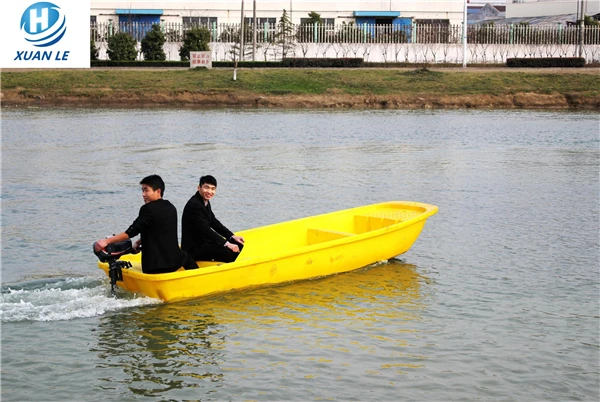 Rotomolding plastic small river fishing pontoon boats for sale with good service