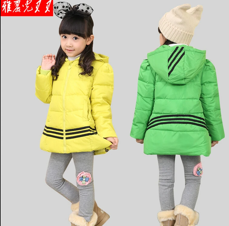 cheap Sell 2016 new baby children down jacket coat 90 girls duck down winter coat fashion