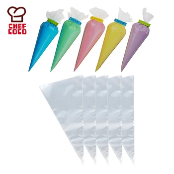 10pcs 14 Inch Disposable Pe Piping Bags Cake Decorating Pastry Cupcake Icing Bag