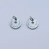 Promotion different shapes personalized silver plated embossed letters