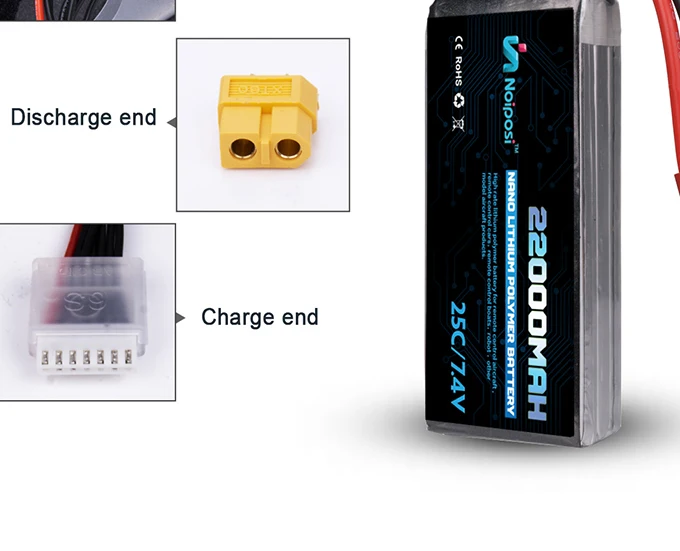 Customized 7.4V 22000mAh lipo battery for power bank