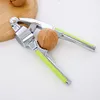 Multi Function 2in 1 Heavy Duty Walnut Nutcracker Zinc Alloy Press Garlic Tool Garlic Press
