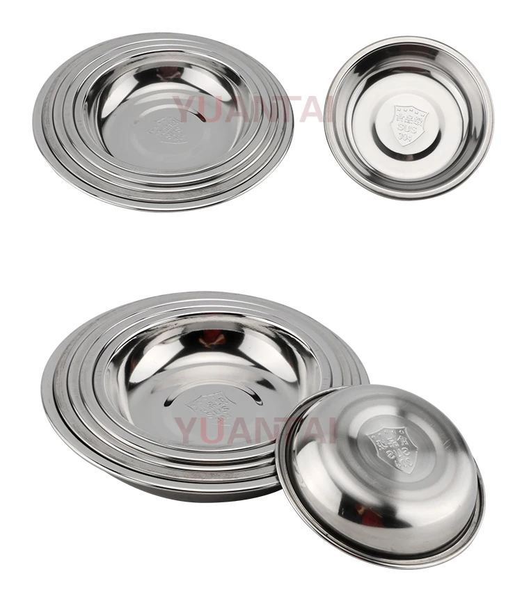 Stainless Steel Small Sauce Saucer/round Saucer With Sauce/circular