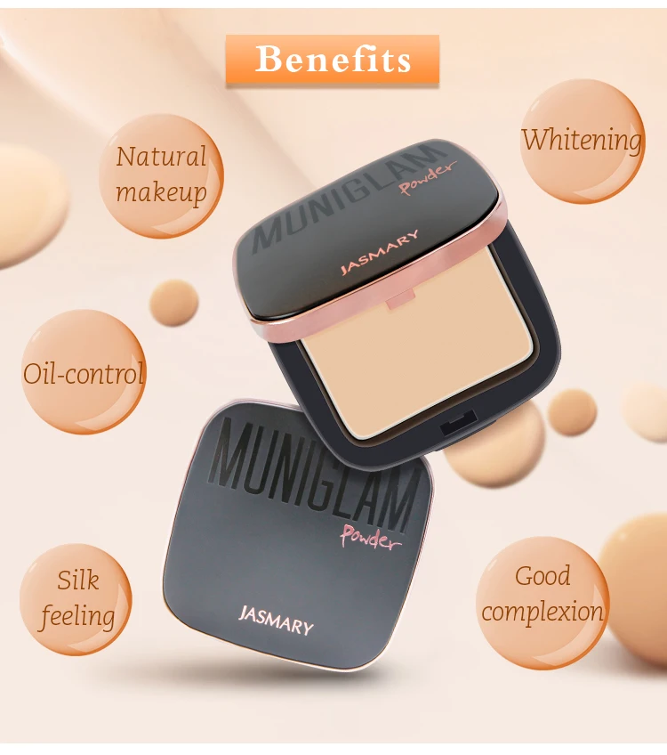 Makeup private label long lasting concealing whitening waterproof feature perfect pressed powder