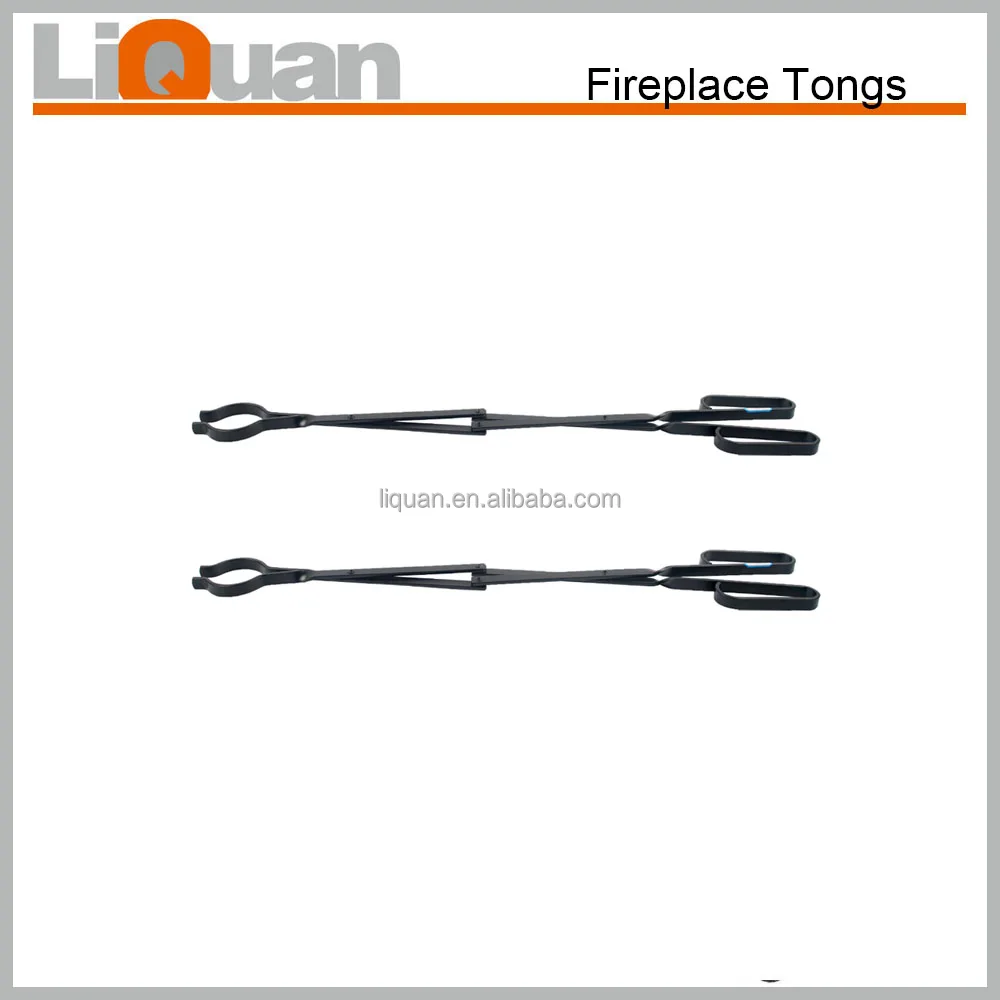 Black Color Fireplace Tongs 25 Inches Buy Fireplace Tongs