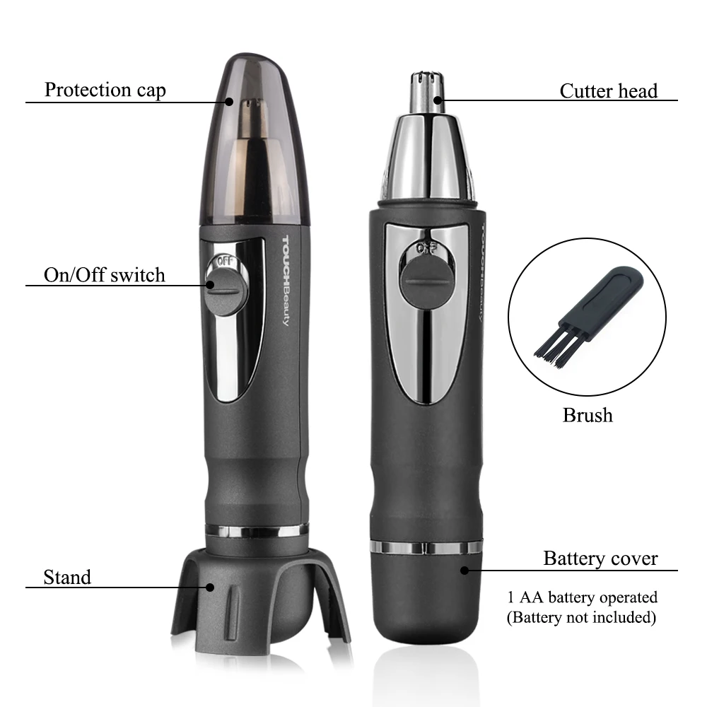 professional man grooming set electric manual nose and ear hair trimmer