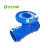 pipe fittings DI PVC double socket tee with flanged branch