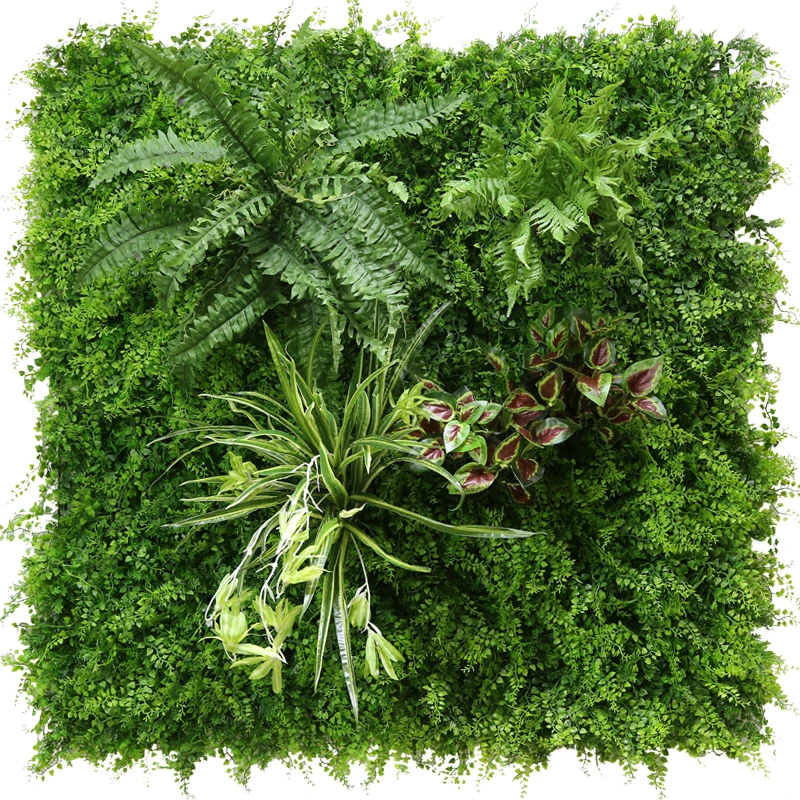 
plastic pine leaf matting plant artificial natural green wall system vertical garden artificial ivy fence 