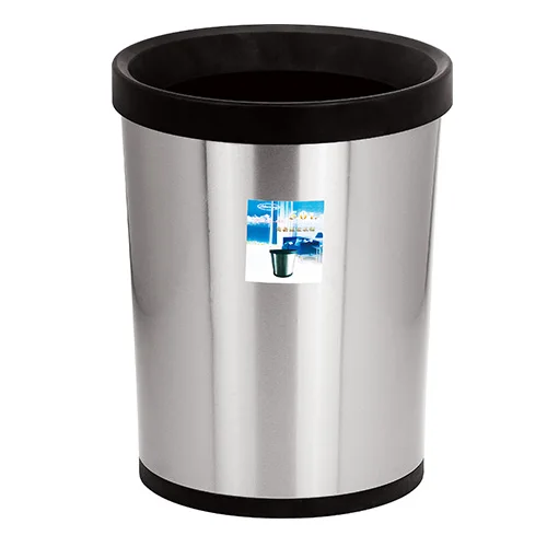 Swing Top Push Lid Stainless Steel Waste Bin Buy Swing Top Trash Can