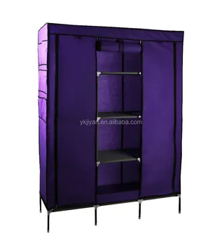 Free Standing Closet Wardrobe Clothes Rack Storage Organizer With