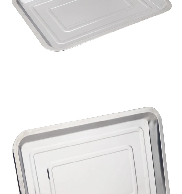 Wholesale Multispecification Rectangular Stainless Steel Serving Tray