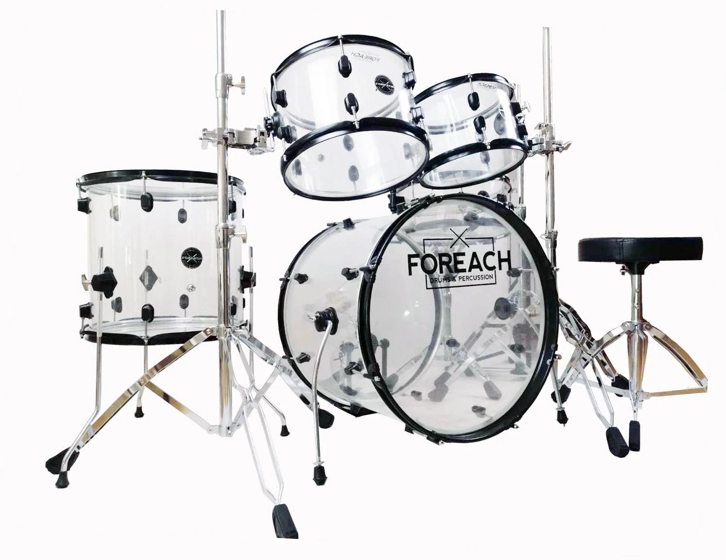 Seamless Clear Crystal Acrylic Drum Set Buy Acrylic Drum Product on