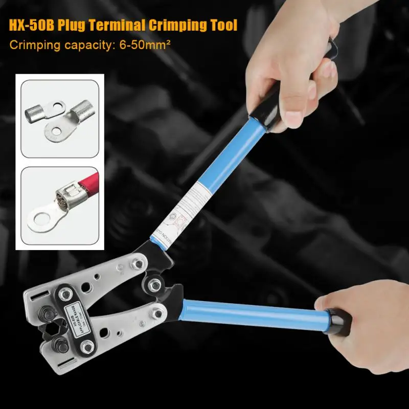 Battery Cable Crimper Cable Lug Crimping Tool For Heavy Duty Wire Copper Lugs Awg 10864210 8306