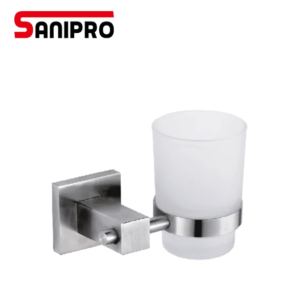 
Sanipro stainless steel single tooth brush tumbler holder 