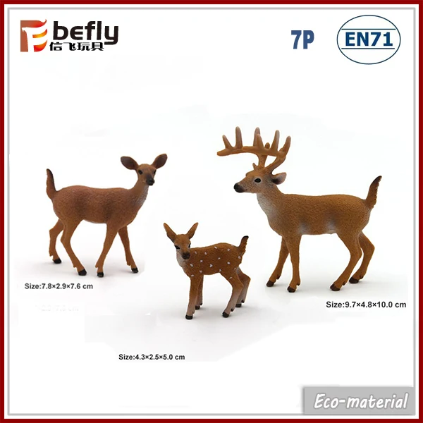 Pvc Animal Figure Set Small Plastic Toy Deer Buy Small Plastic Toy
