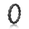 Silicone Wedding Ring for Women,Braided Rubber Wedding Bands,No-Toxic,Skin Safe