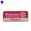 Custom Gold Color President Founder Lapel Pin Printed With Glossy Epoxy Sticker