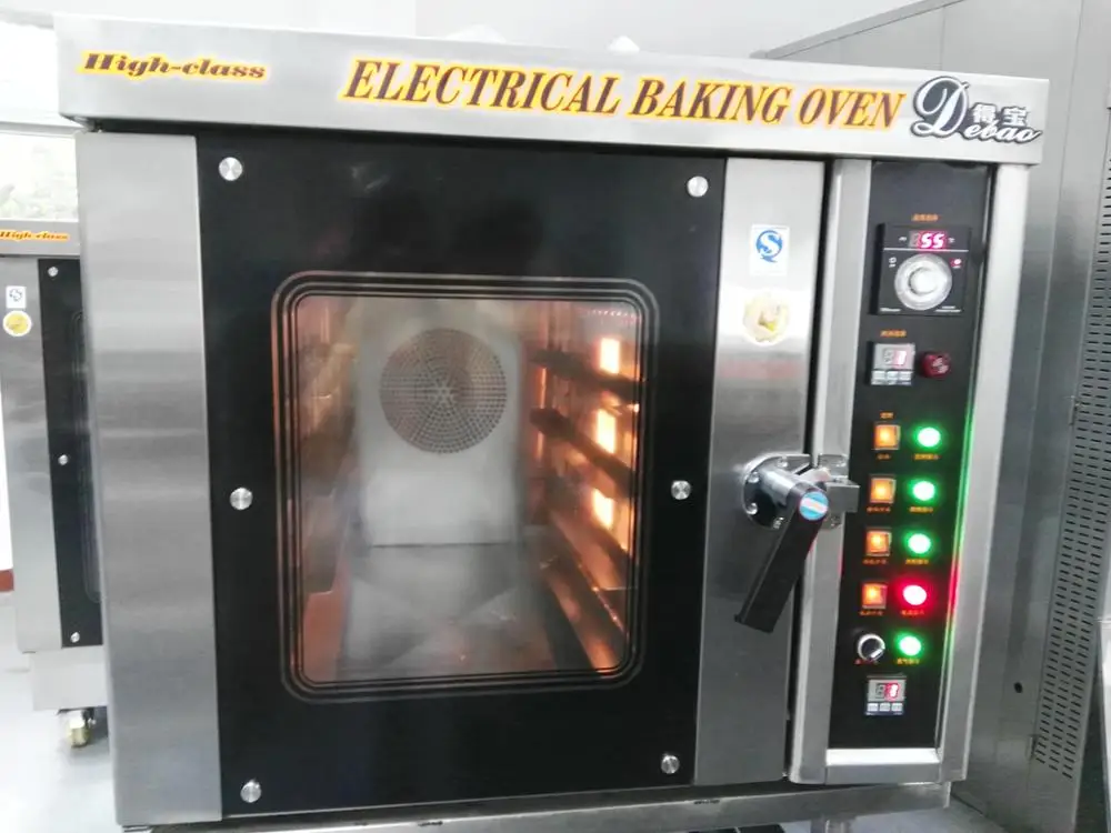 Wholesale 5trays Cookie Biscuit Baking Rotary Electric Convection Oven