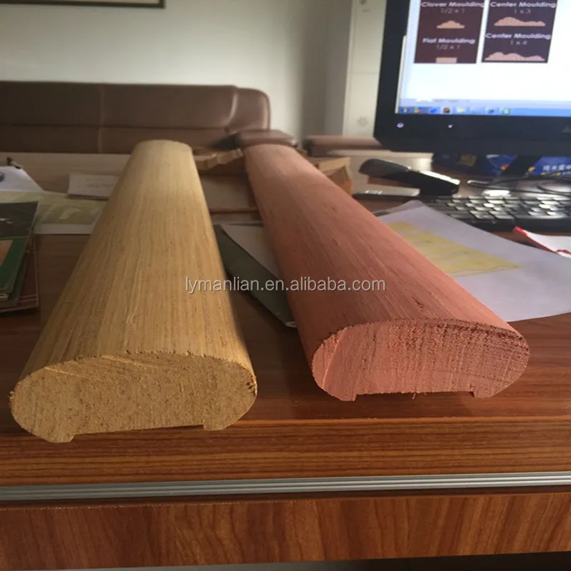 linyi baiyi wood hand railing /wood baluster/recon wood moulding