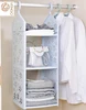 3 Layers Hanging rack Purse Storage Organizer Wardrobe Closet rack Hangers