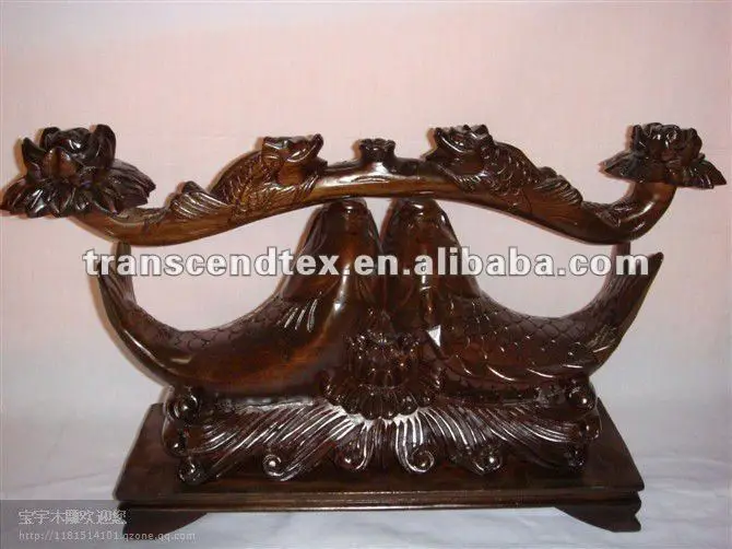 Mahogany Wood Fish Wooden Carving Craft Mahogany Wood Fish Wooden Carving Craft