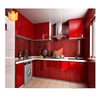 2015 high gloss red lacquer kitchen cabinets design with complete set appliance