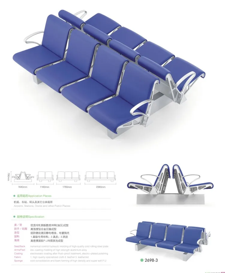 Double Row Back To Back Train Station Passenger Waiting Chair For Public Area View Metal Train Station Seat Mingle Product Details From Foshan