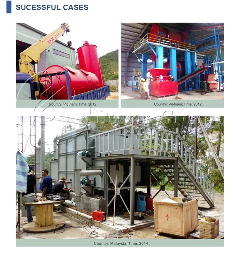 CE approval customizable coconut shell charcoal making machine