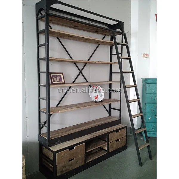 Antieke Gesneden Boekenkast Met Kast Base Boekenkast Met Ladder ... Antieke Gesneden Boekenkast Met Kast Base Boekenkast Met Ladder ...