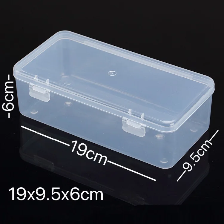 Foldable With Lid Plastic Storage Box Organiser Case For Electronics