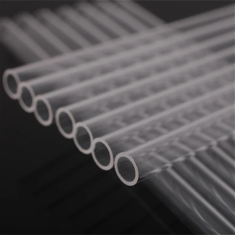 
High purity Quartz glass pipe clear end open quartz test tube 