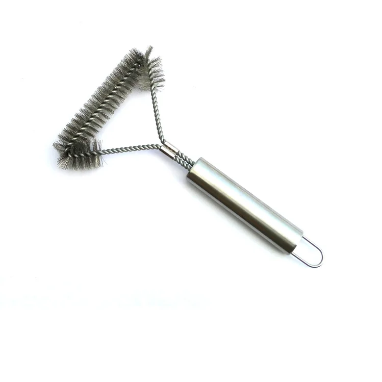 Wholesale Factory 12'' Bbq Cleaning Brush Brass Wire Bbq Grill Cleaning Brush Bbq Grill Brush
