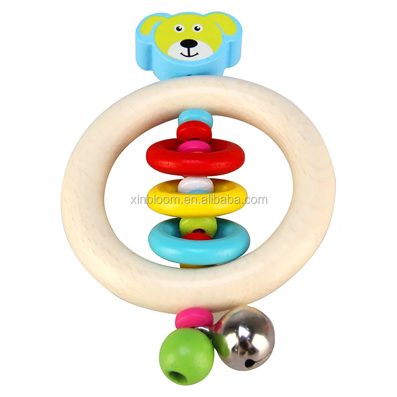 Wooden Baby Rattle set