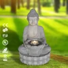Hot Selling Sitting Led Light Features Buddha Water fountain