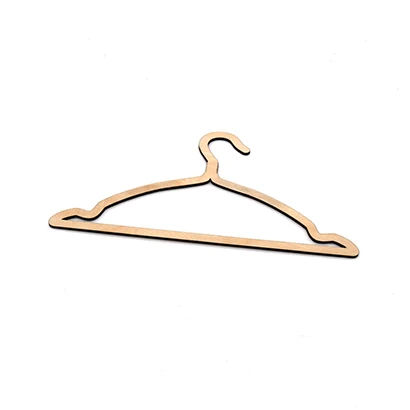 Laser Cut Wood Custom antique wood coat hangers kids wood coat hanger