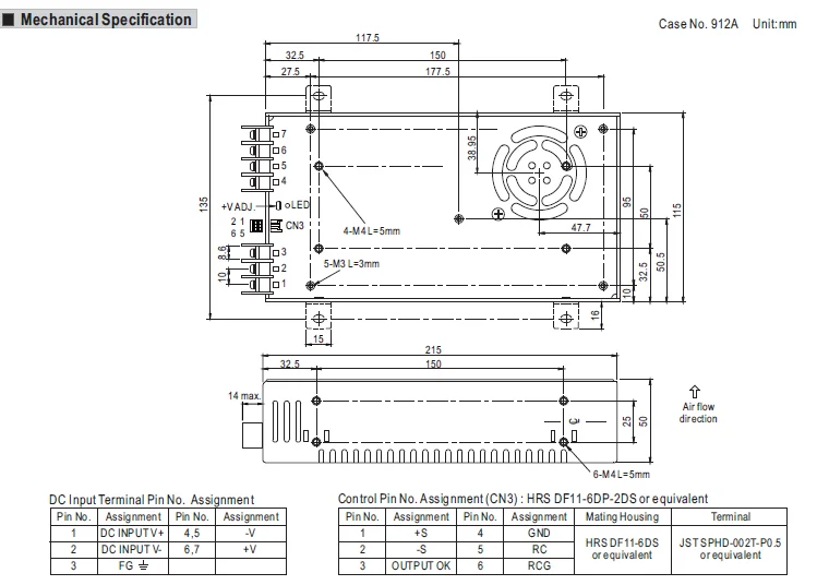 500w 110v To 12v Voltage Converter Dc Dc Converter Sd500h12 Meanwell