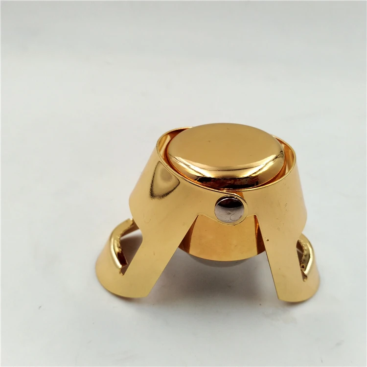 Novelty gold rubber silicon wine stopper champagne cork WCG-026